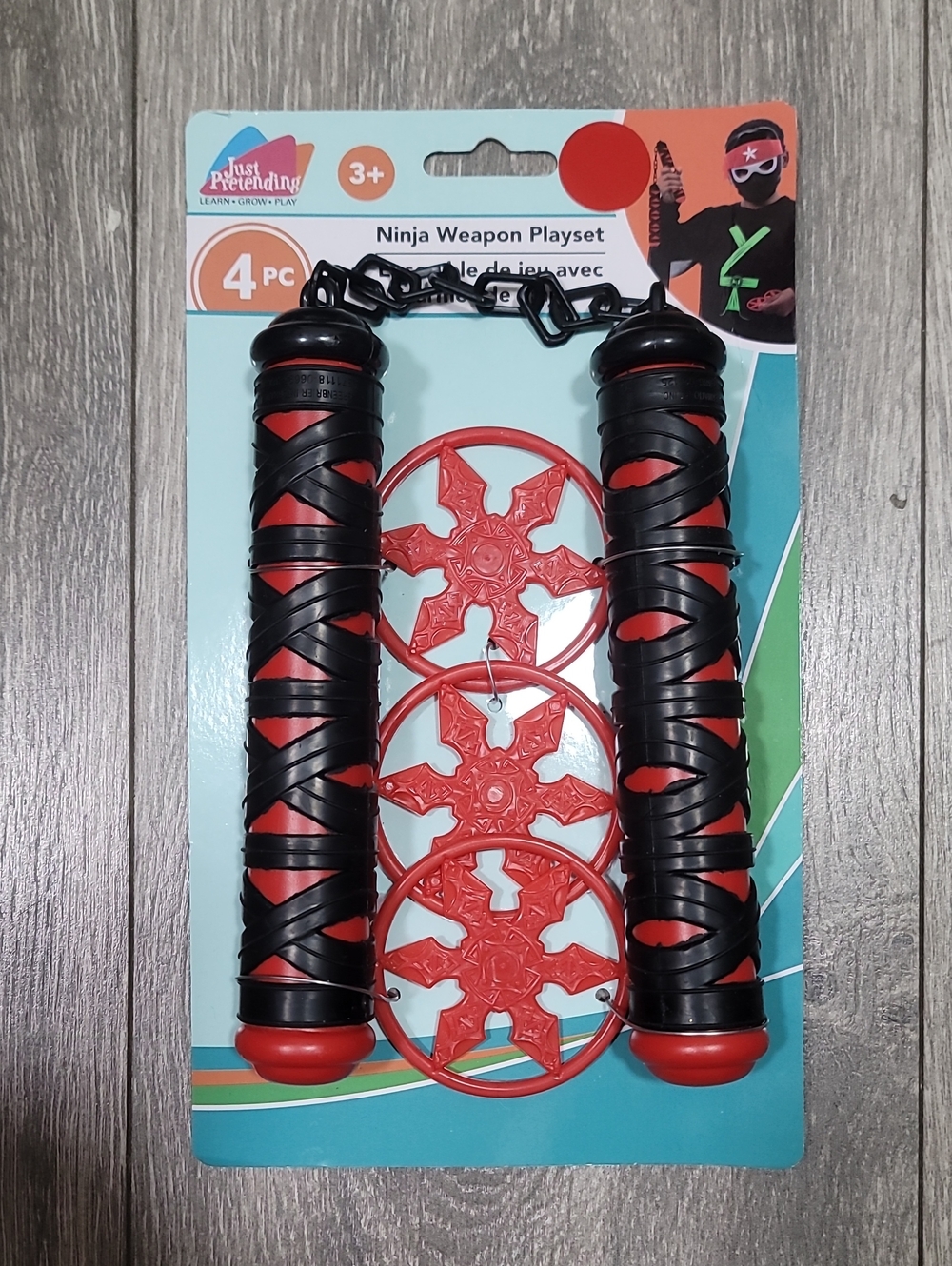 Red & Black Ninja Weapon Playset - 4pc